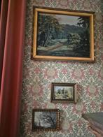 Set van 3 vintage landschapschilderijen, Enlèvement