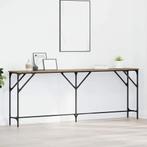 sidetable wandtafel zwart staal en eikkleur 200 cm Nieuw, Huis en Inrichting, Ophalen of Verzenden, Nieuw