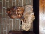 Uit hout gesneden hoofd, Antiek en Kunst, Kunst | Beelden en Houtsnijwerken, Ophalen