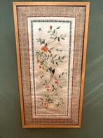 Prachtig Japans geborduurd tafereel van zijde en katoen., Enlèvement ou Envoi