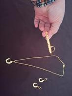 Ensemble plaqué or nouveau, Handtassen en Accessoires, Piercings, Ophalen, Zo goed als nieuw, Overige materialen, Overige typen