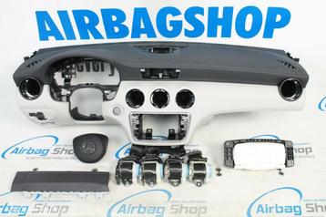 Airbag set – Dashboard leer zwart/beige facelift MB A W176