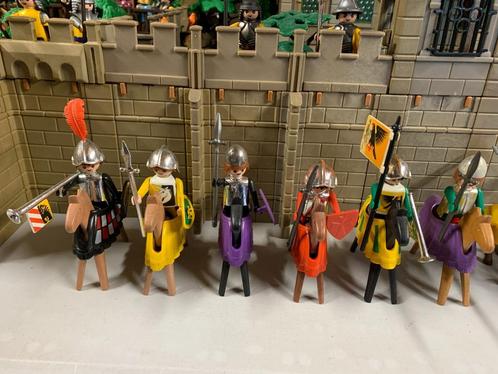 PLAYMOBIL - LOT 6 VINTAGE RIDDERS TE PAARD, Kinderen en Baby's, Speelgoed | Playmobil, Gebruikt, Los Playmobil, Ophalen of Verzenden