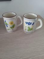 2 vintage keramische mokken Meli park, Ophalen of Verzenden, Huis en Inrichting