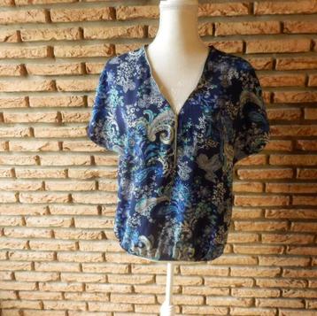 (29) - blouse femme t.40 bleue - mim - disponible aux enchères