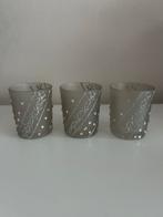 Set van 3 theelichthouders met strass steentjes, Maison & Meubles, Enlèvement ou Envoi, Comme neuf