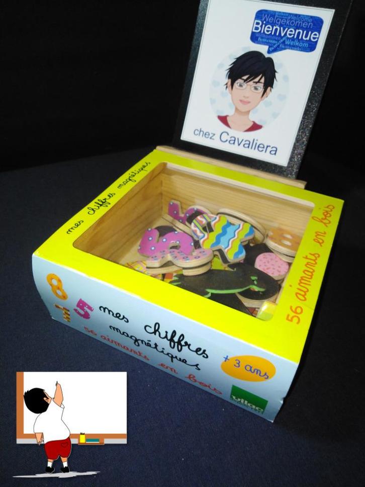 Mijn magnetische cijfers - 56 houten magneten - Vilac, Kinderen en Baby's, Speelgoed | Educatief en Creatief, Zo goed als nieuw