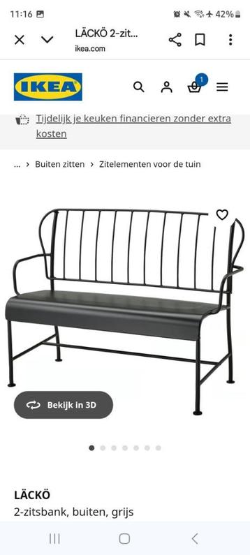 Ikea Lacko buitenbank beschikbaar voor biedingen