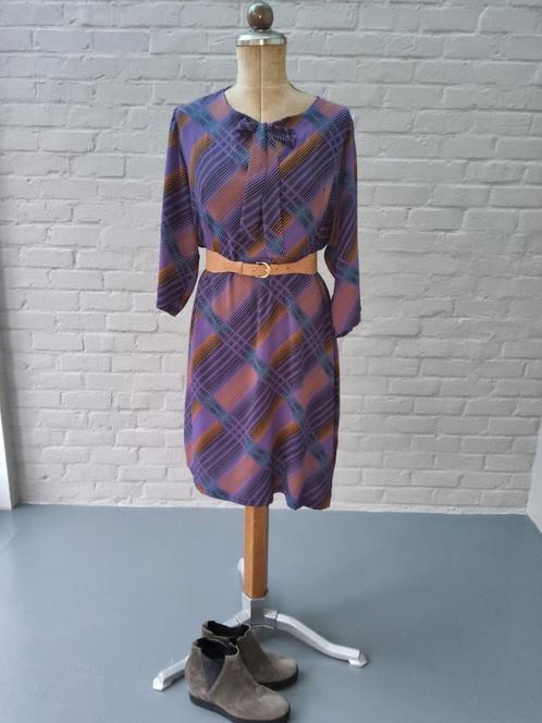 Tunique/robe violette à imprimé graphique Paprika, Vêtements | Femmes, Robes, Comme neuf, Taille 46/48 (XL) ou plus grande, Violet