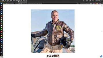 USA Flying Tigers leren jack in de cockpit beschikbaar voor biedingen