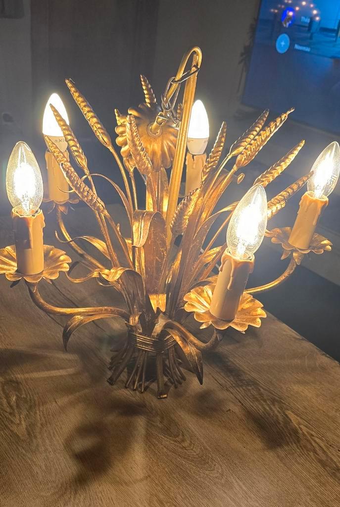 Lustre vintage gerbe de blé, Antiquités & Art, Antiquités | Éclairage, Enlèvement