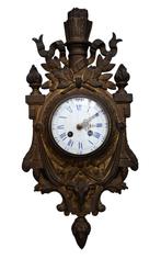 Cartel mural (horloge) en bronze doré de style L XVI, XIXe s, Antiquités & Art, Antiquités | Bronze & Cuivre, Bronze, Enlèvement ou Envoi