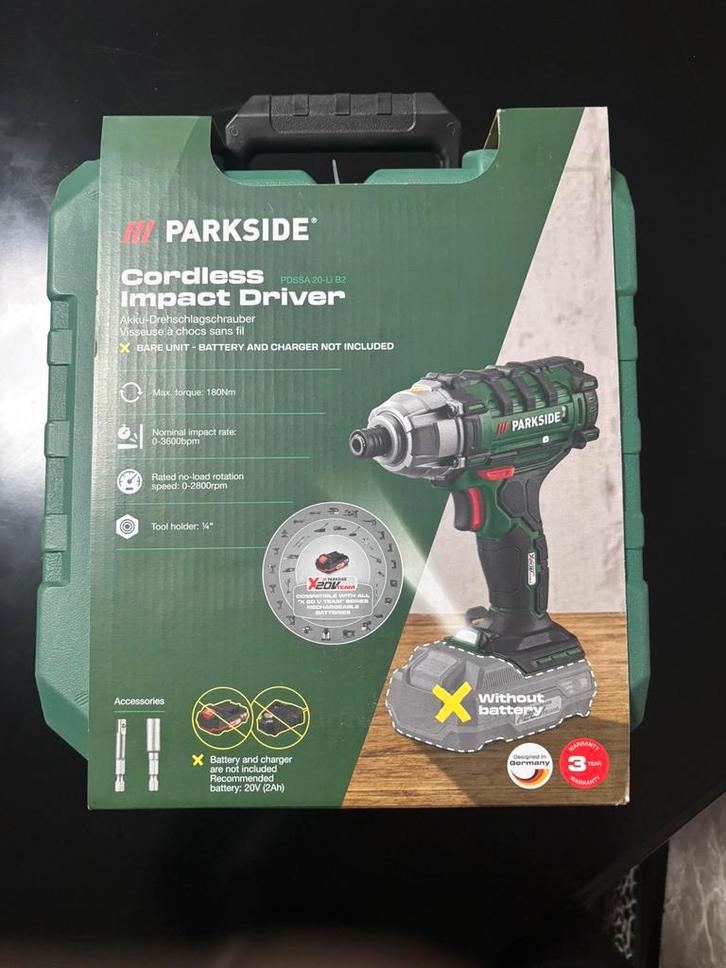Parkside accu slagschroevendraaier, Doe-het-zelf en Bouw, Gereedschap | Boormachines, Nieuw, Ophalen
