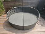 Ronde bruine ligstoel GRATIS, Tuin en Terras, Kunststof, Gebruikt, Loungeset, Ophalen