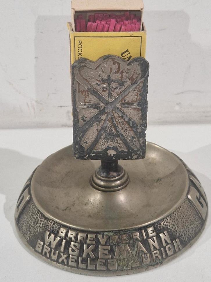 Wiskemann,  CAFE BELGE GAND , bruxelles Zürich orfevrerie, Antiek en Kunst, Antiek | Brons en Koper, Brons, Ophalen of Verzenden