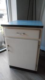 Vintage authentiek Formica kastje, '50/'60, Ophalen, 1 of 2 laden, Vintage, 50 tot 100 cm