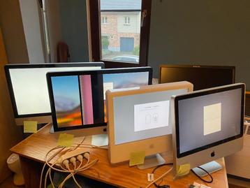 lot van oude iMac computers 