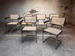 Vintage cesca stoelen Marcel Breuer Made in Italy, Huis en Inrichting, Stoelen, Ophalen, Zwart, Vintage, Zo goed als nieuw