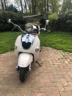 Borsalino duo 125 cc beige met bruine ledere zit, Enlèvement, Utilisé, 125 cm³