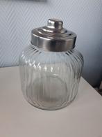 Mooie grote glazen voorraad pot, Huis en Inrichting, Woonaccessoires | Stolpen, Ophalen, Zo goed als nieuw