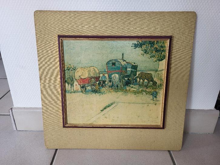 Vincent van Gogh Les Roulottes, Antiek en Kunst, Kunst | Schilderijen | Klassiek, Ophalen of Verzenden