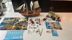 Playmobil 5135 piratenboot met 4007 pirateneiland, Complete set, Gebruikt, Ophalen