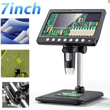 Microscoop digitaal IPS scherm 17.8 cm tot x1200 vergroting, Audio, Tv en Foto, Optische apparatuur | Microscopen, Ophalen of Verzenden