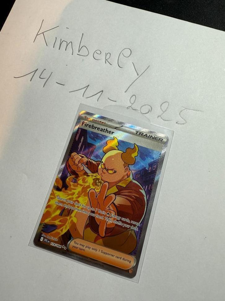 Pokémon Phantasmal Flames Firebreather #119/094 Engels, Hobby en Vrije tijd, Verzamelkaartspellen | Pokémon, Zo goed als nieuw