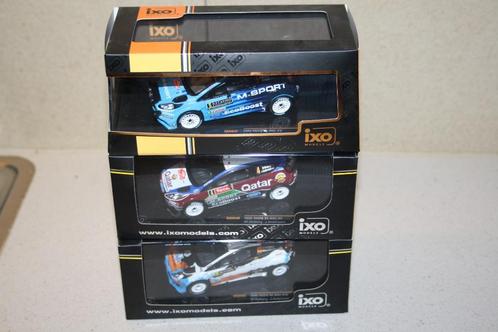 3 x 1:43 IXO Ford Fiesta WRC M.Ostberg rally., Hobby en Vrije tijd, Modelauto's | 1:43, Zo goed als nieuw, Auto, Ophalen