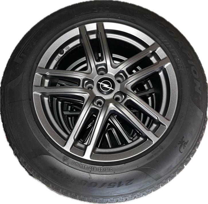 Set 17 winterband Pirelli en velg 5x108 opel peugeot etc, Auto-onderdelen, Banden en Velgen, Band(en), Winterbanden, Ophalen
