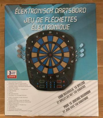 jeu de fléchettes électronique avec 12 flèches, Enlèvement ou Envoi, Comme neuf, Cible de fléchettes avec fléchettes, Électronique