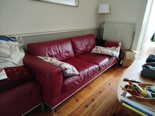 Canapé avec repose-pied, Huis en Inrichting, Zetels | Voetbanken en poefs, Gebruikt, 125 cm of meer, 75 tot 100 cm, Rechthoekig