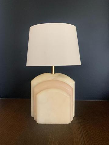 Lampe de table en marbre Hollywood Regency