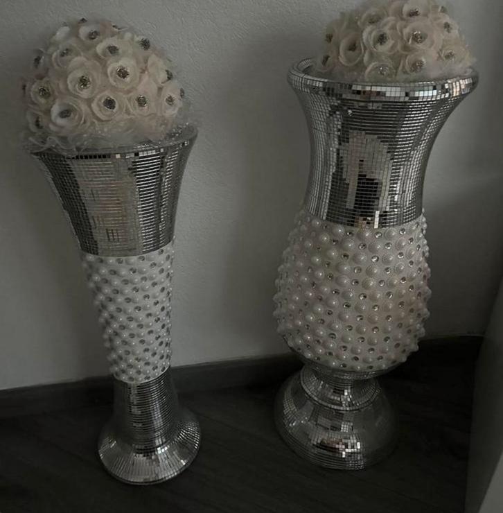 2 vazen, Huis en Inrichting, Woonaccessoires | Vazen, Zo goed als nieuw, Ophalen