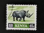 Kenya 1966 - animaux sauvages - rhinocéros, Animal et Nature, Affranchi, Enlèvement ou Envoi