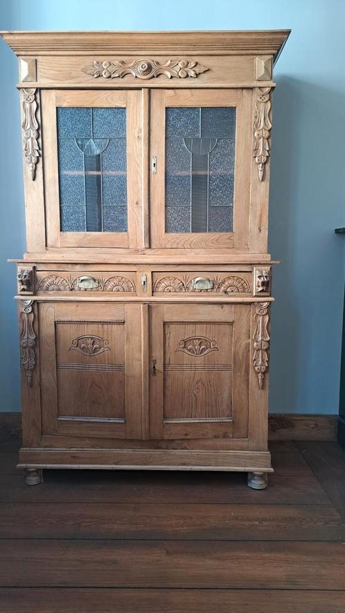 Art Deco kast, Huis en Inrichting, Kasten | Buffetkasten, Gebruikt, Glas, Ophalen