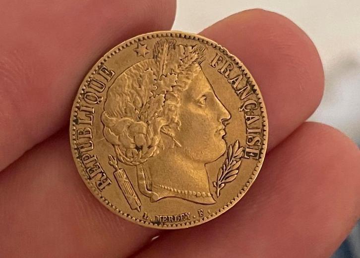 FRANKRIJK – GOUDEN 20 FRANK “CERESKOP”, 1851 A (PARIJS MUNT), Postzegels en Munten, Munten | Europa | Niet-Euromunten, Frankrijk