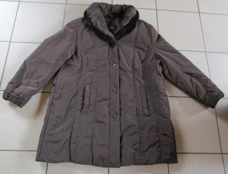 Bruine mantel winterjas BARBARA LEBEK maat 48/50, Kleding | Dames, Jassen | Winter, Gedragen, Maat 46/48 (XL) of groter, Bruin