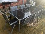 Tafel met 7 stoelen terras, Tuin en Terras, Ophalen