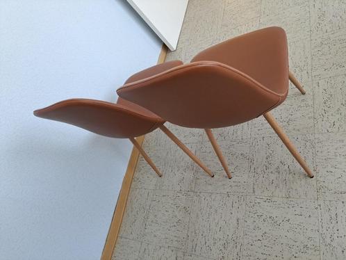 2 stoelen, Huis en Inrichting, Stoelen, Gebruikt, Twee, Bruin, Ophalen