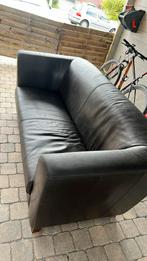 Leren zetel, Huis en Inrichting, Zetels | Zetels en Chaises Longues, /, Gebruikt, Driepersoons, Ophalen of Verzenden