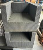 Tuinset in wicker te koop, Ophalen, 4 zitplaatsen, Gebruikt, Loungeset