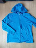 Yessica blauw turquoise vest met kap hoodie sweatshirt mt L, Blauw, Yessica, Maat 42/44 (L), Ophalen of Verzenden