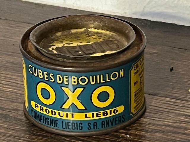 Petite boîte de bouillon cube OXO Liebig, Collections, Boîte en métal, Enlèvement
