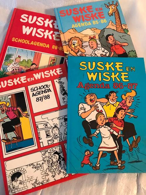 ♦️S&W🗯 4x Schoolagenda Suske en Wiske, Verzamelen, Stripfiguren, Gebruikt, Suske en Wiske, Ophalen of Verzenden