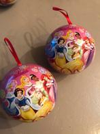 Metalen Disney prinsessen kerstbal Tiana, 2 stuks, Diversen, Kerst, Ophalen of Verzenden