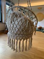 Macramé hangstoel met wasbare kussens, Huis en Inrichting, Zetels | Zetels, Ophalen, Eenpersoons, Bohemian, Zo goed als nieuw
