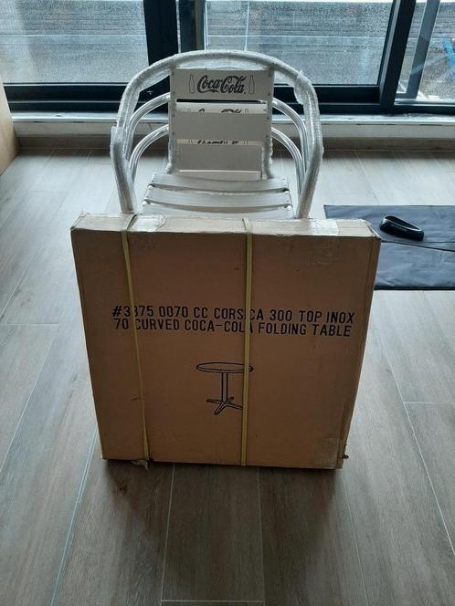 Tuinset Coca-Cola - NIEUW, Tuin en Terras, Tuinsets en Loungesets, Nieuw, Tuinset, Aluminium, 4 zitplaatsen, Ophalen