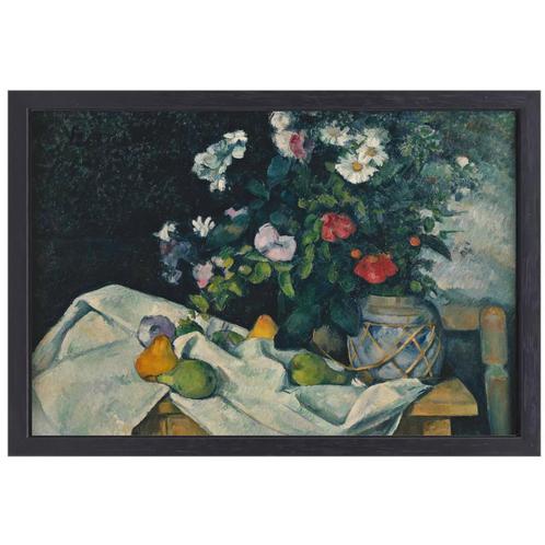 Nature morte aux fleurs et aux fruits - Paul Cézanne toile +, Antiquités & Art, Art | Peinture | Classique, Envoi