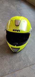 Givi x23 systeemhelm medium Sydney geel (fluo) nieuwstaat, Motoren, M, Systeemhelm